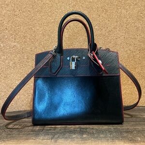 Louis Vuitton City Steamer PM in Black and Red